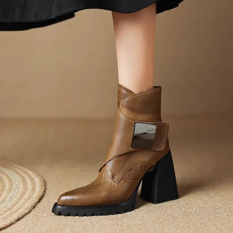 Mens Leather Boots Classic Fit