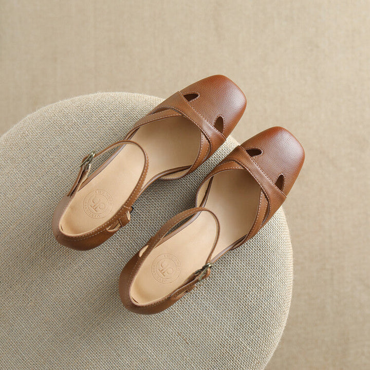 Womens Genuine Leather Sandals Comfortable Fit