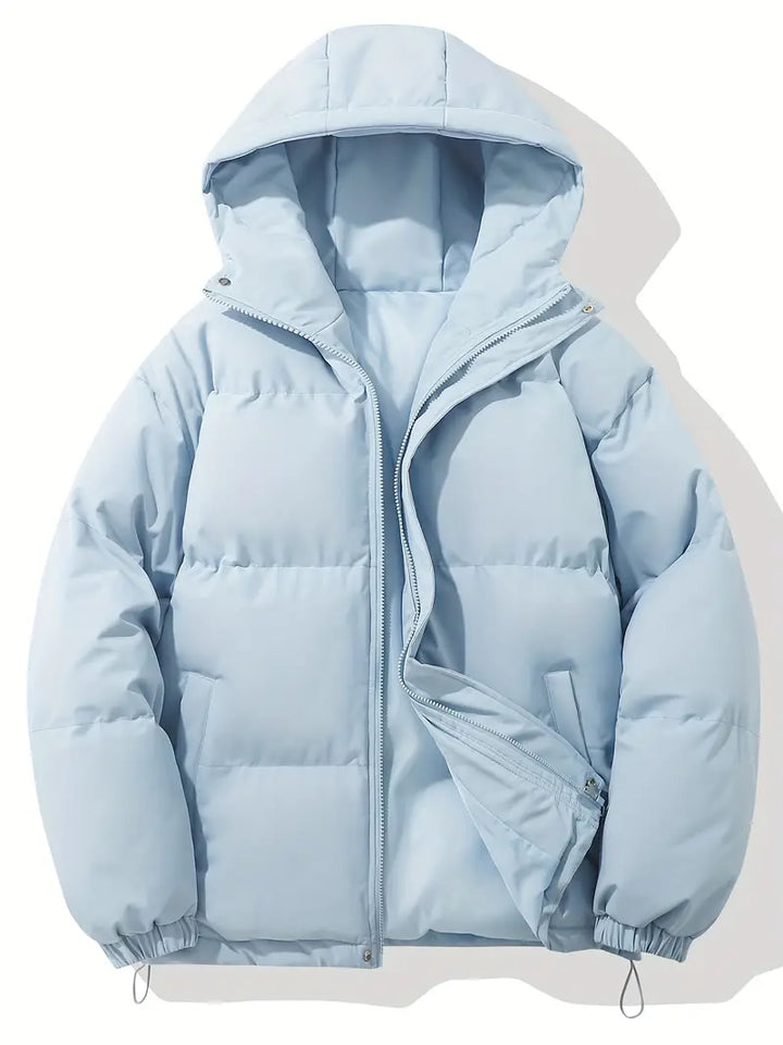 Mens Puffer Coat Insulated Warm Classic Fit