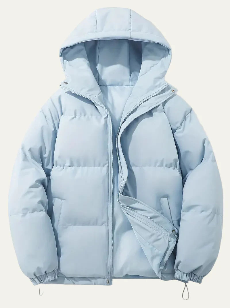 Mens Insulated Puffer Jacket with Hooded Design