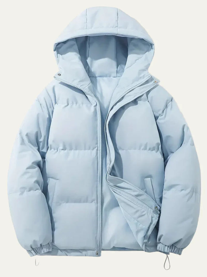 Mens Insulated Puffer Jacket with Hooded Design