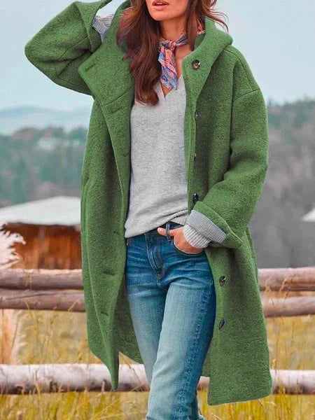 Womens Midi Cardigan with Buttons Flattering Fit