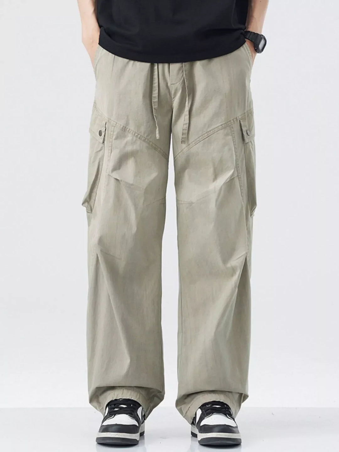 Mens Cargo Pants Comfortable Relaxed Fit
