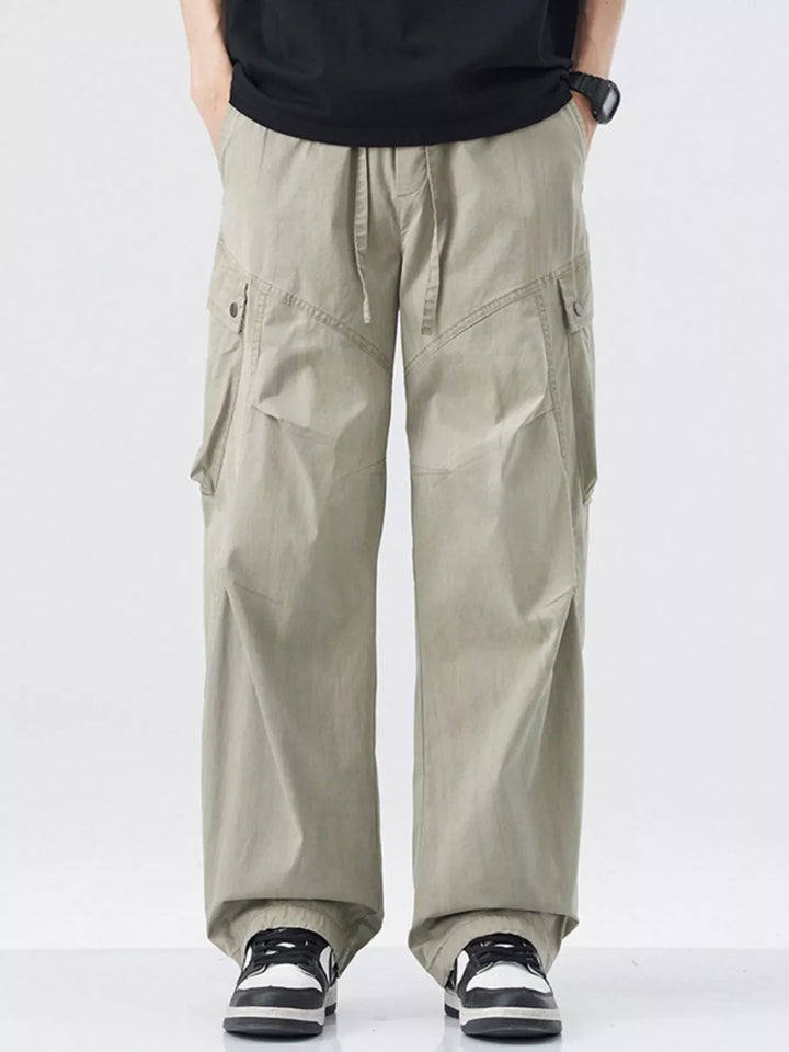 Mens Cargo Pants Comfortable Relaxed Fit