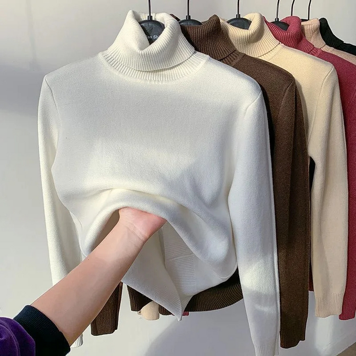 Womens Winter Sweater Fleece Lined Cozy Fit