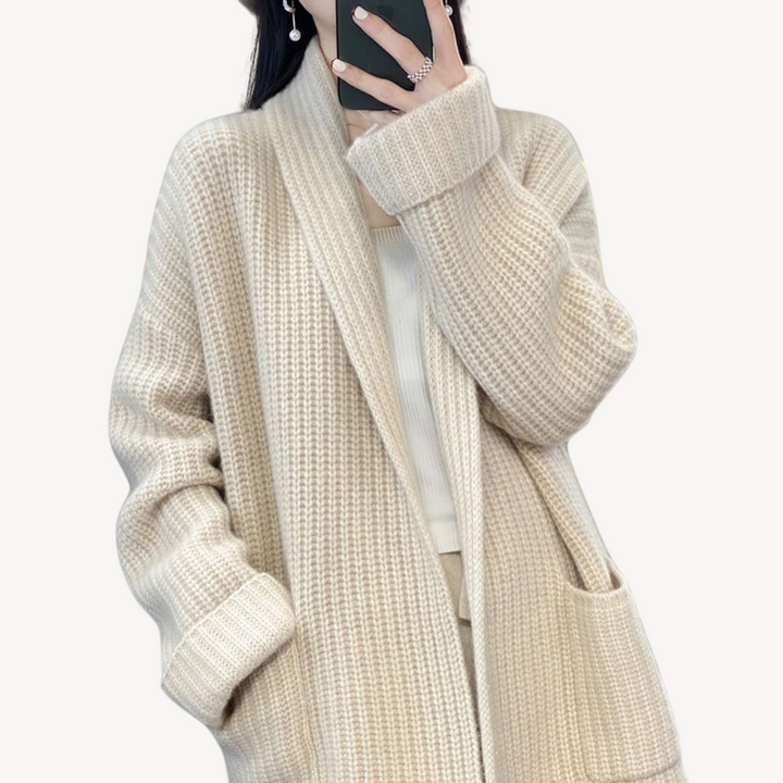 Womens Long Knit Cardigan Sweater Relaxed Fit