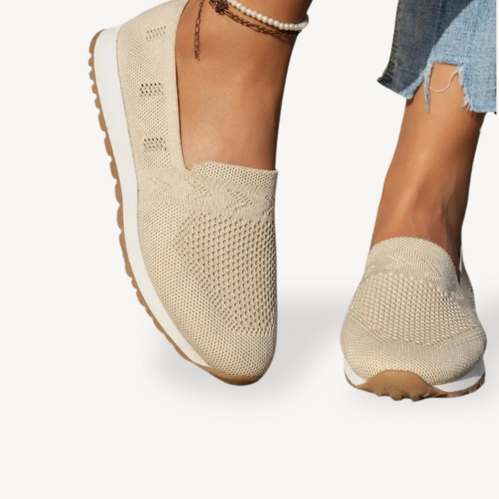Womens Orthopedic Slip-On Sneakers Breathable Mesh