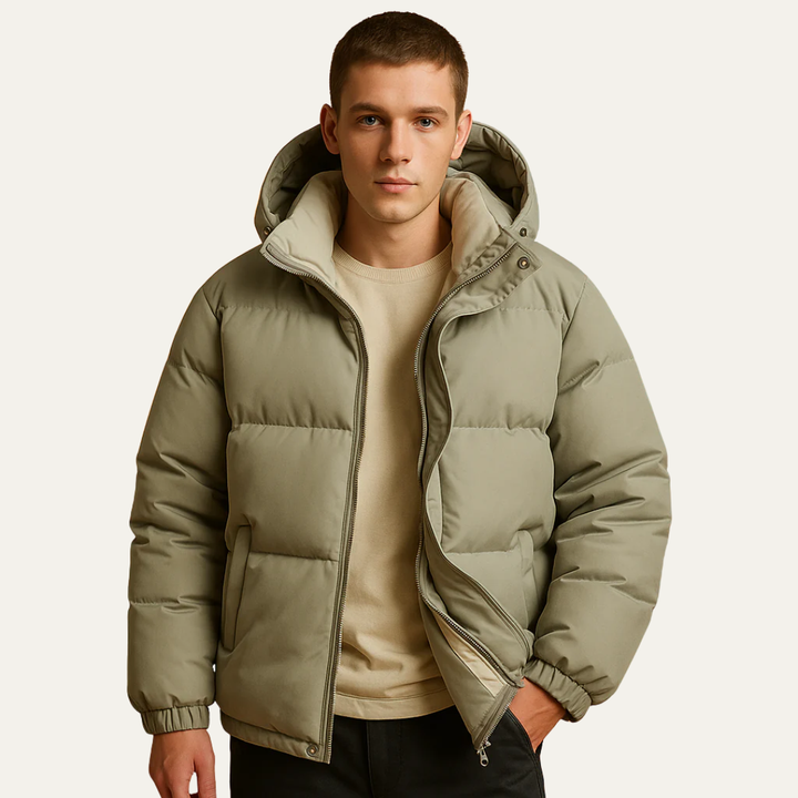 Mens Quilted Down Jacket Puffer Style