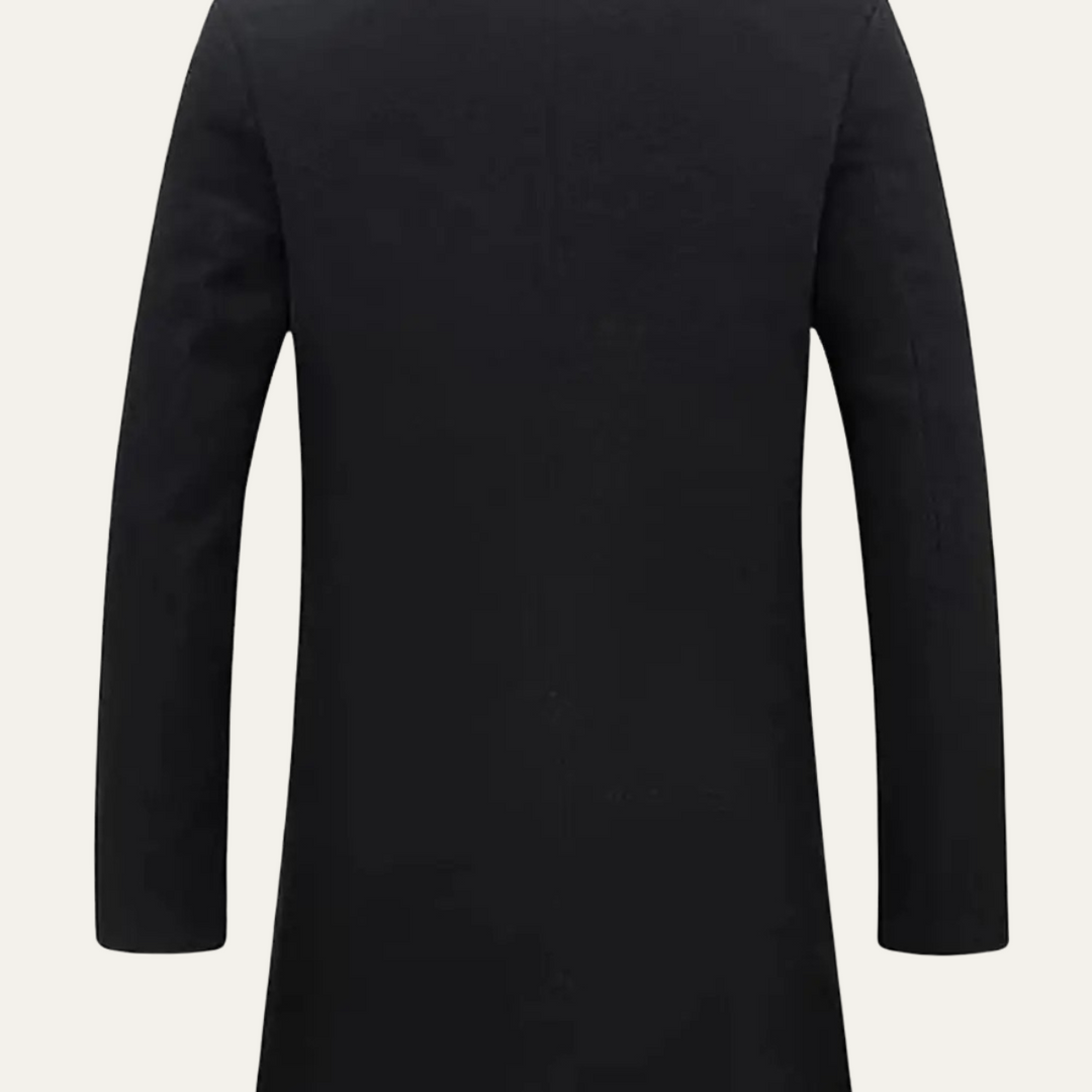 Mens Wool Blend Overcoat Winter Elegant Fit
