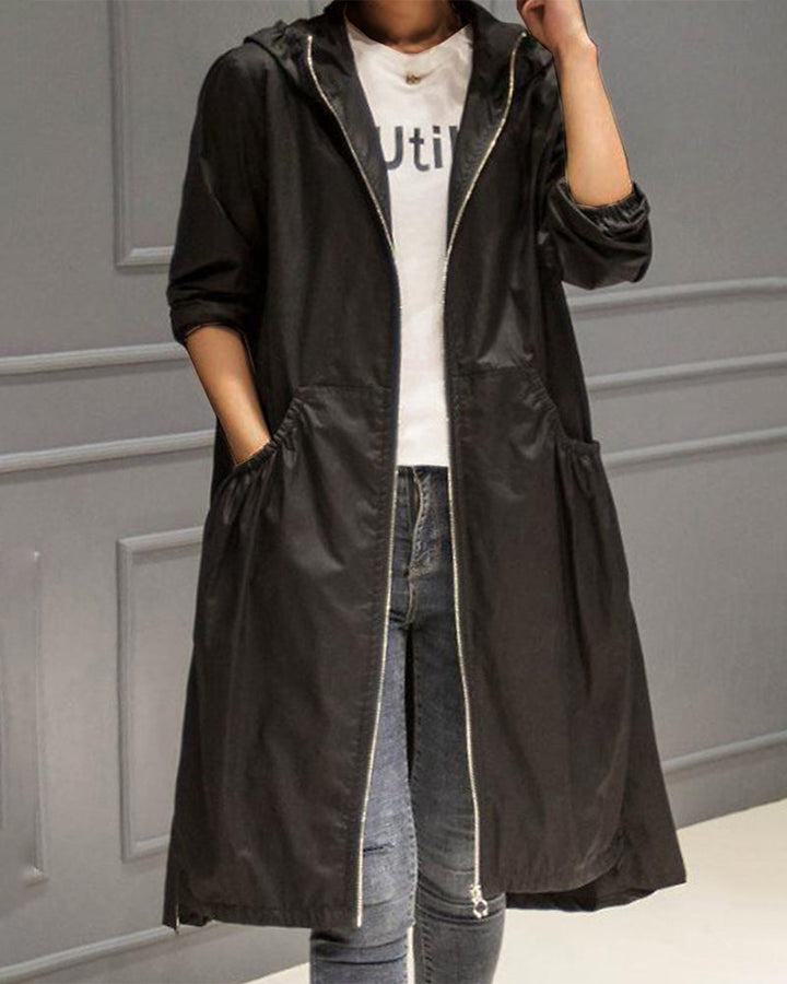 Womens Short Raincoat Waterproof Classic Fit