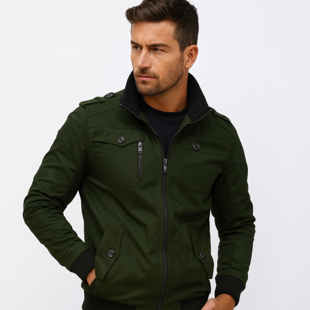 Men’s Military Style Bomber Jacket - BritishMode