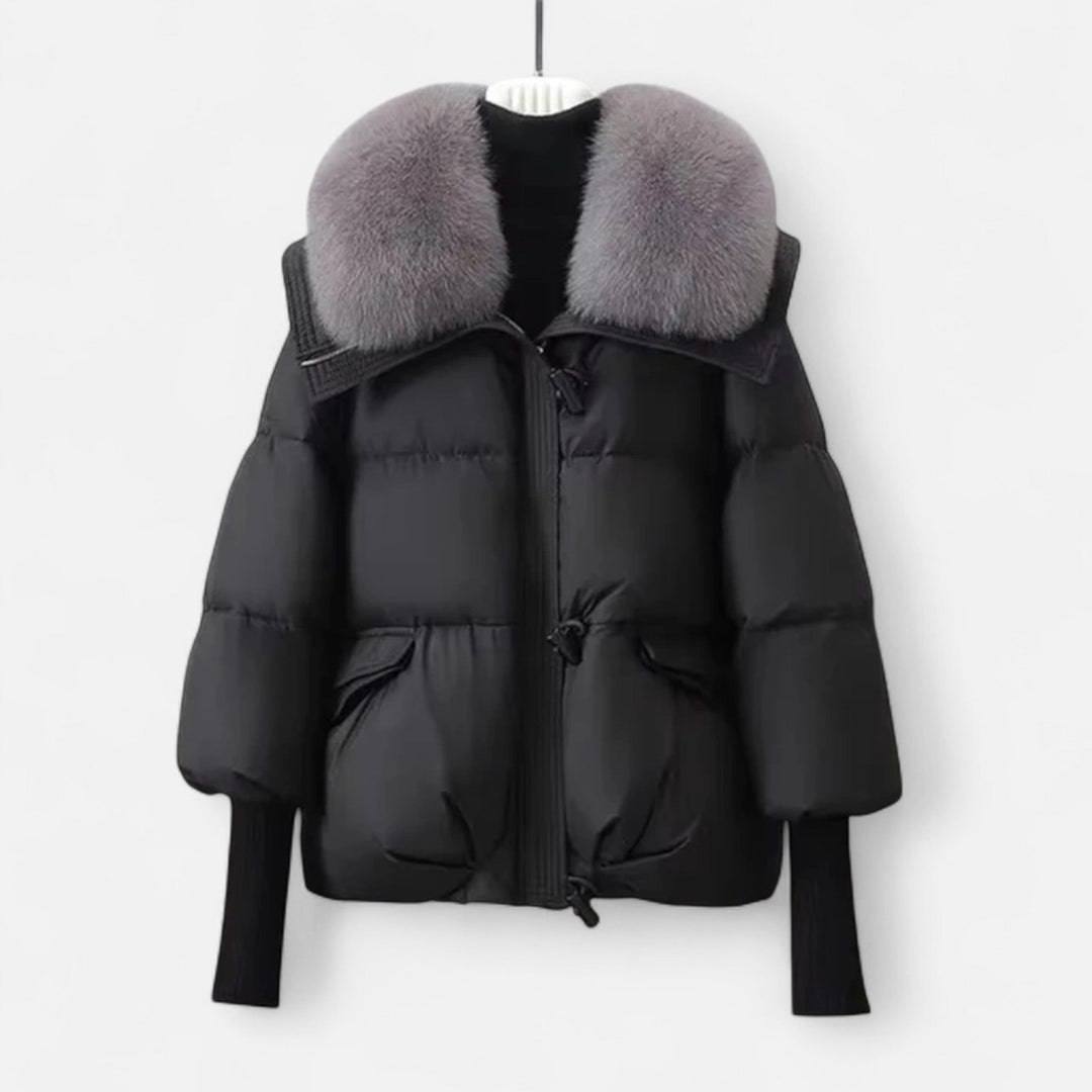 Womens Faux Fur Puffer Coat Soft Warm Fit