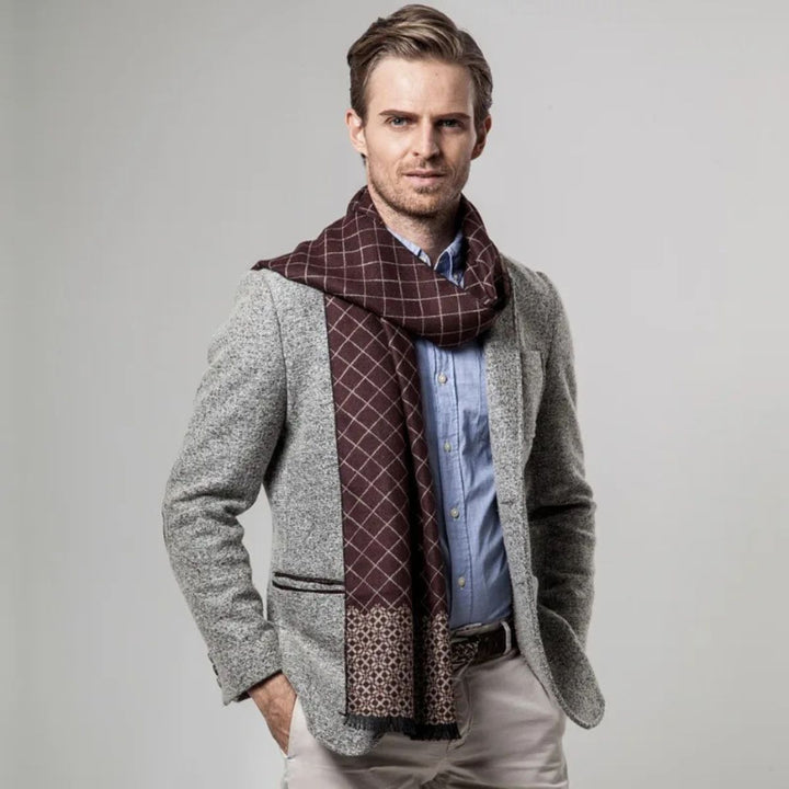Mens Scarf Cashmere Merino Wool Soft