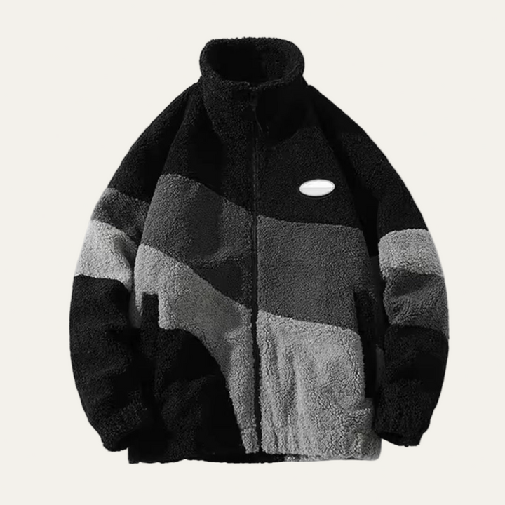 Mens Fleece Jacket High Neck Cozy Fit