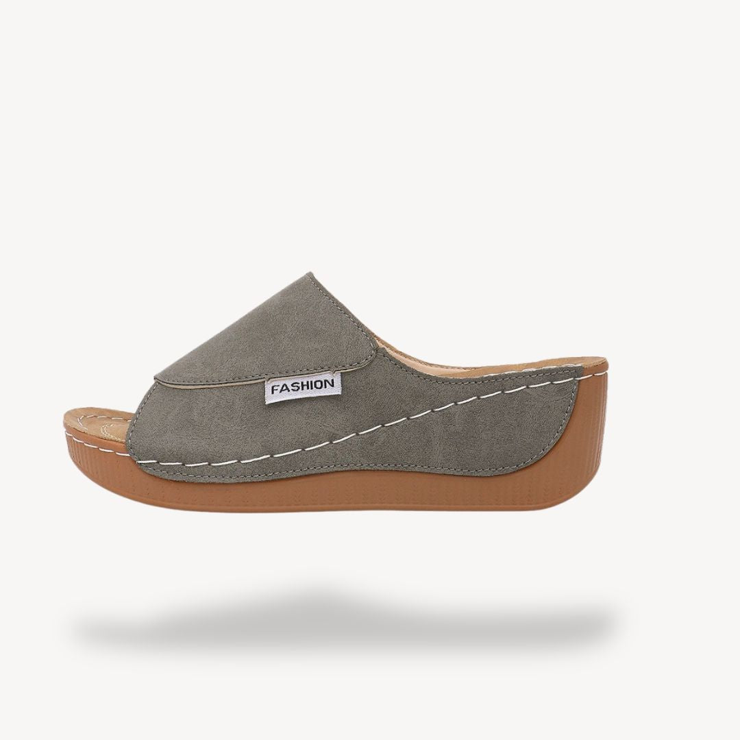 Womens Leather Orthopedic Wedge Sandals Comfortable Fit