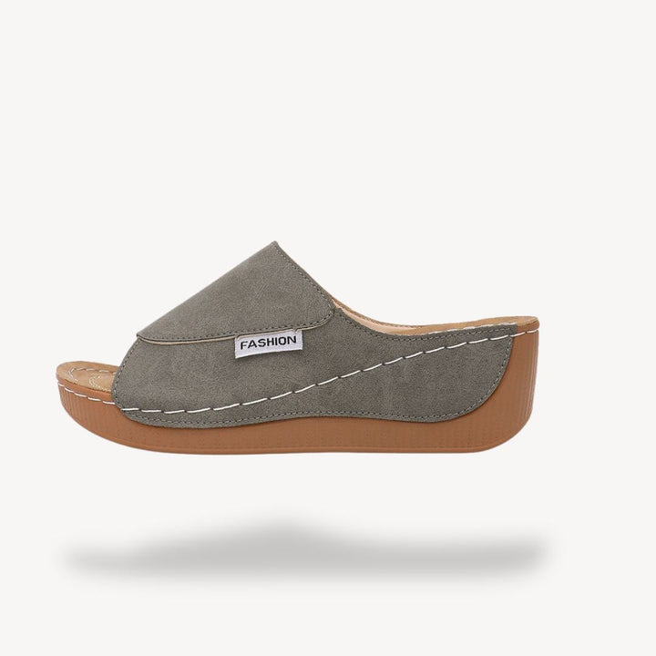 Womens Leather Orthopedic Wedge Sandals Comfortable Fit