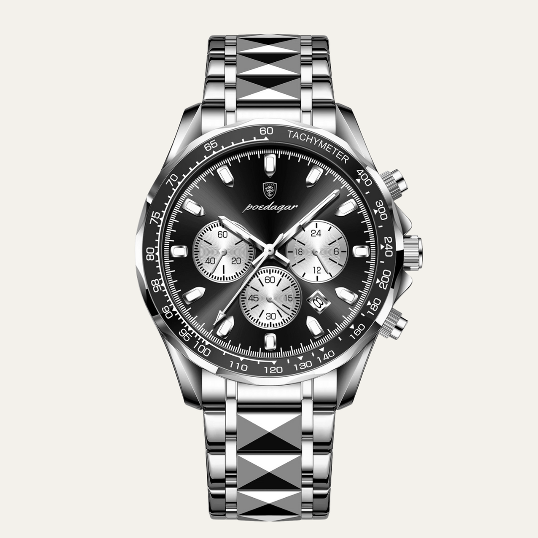 Mens Stainless Steel Waterproof Watch Design