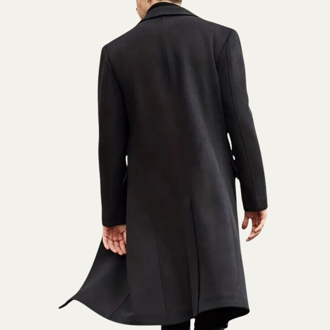 Mens Trench Coat Tailored Long Line Fit