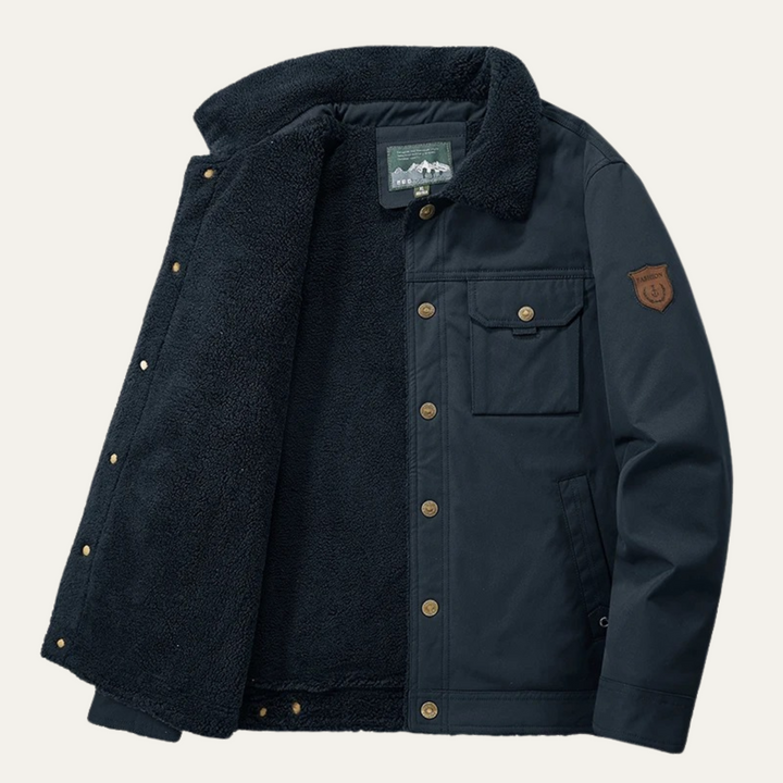 Mens Outdoor Jacket Fleece Lined Warm Winter Fit