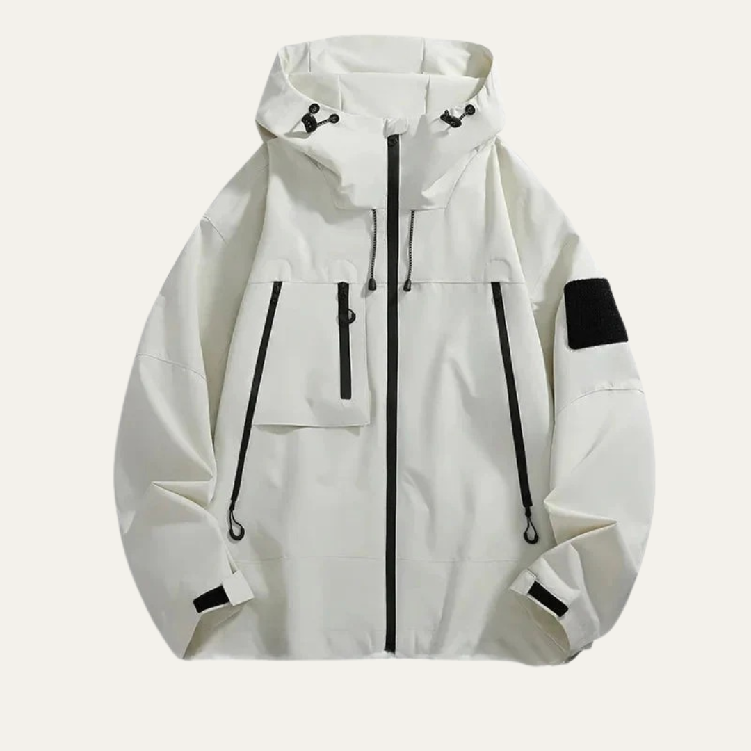 Mens Waterproof Technical Jacket with Zipper