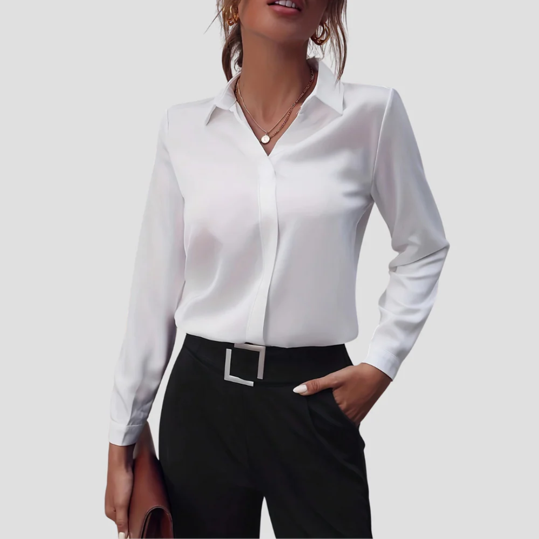 Womens Classic Blouse Fitted Style