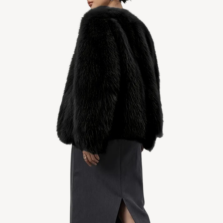 Womens Winter Jacket Faux Fur Collar Insulated Fit