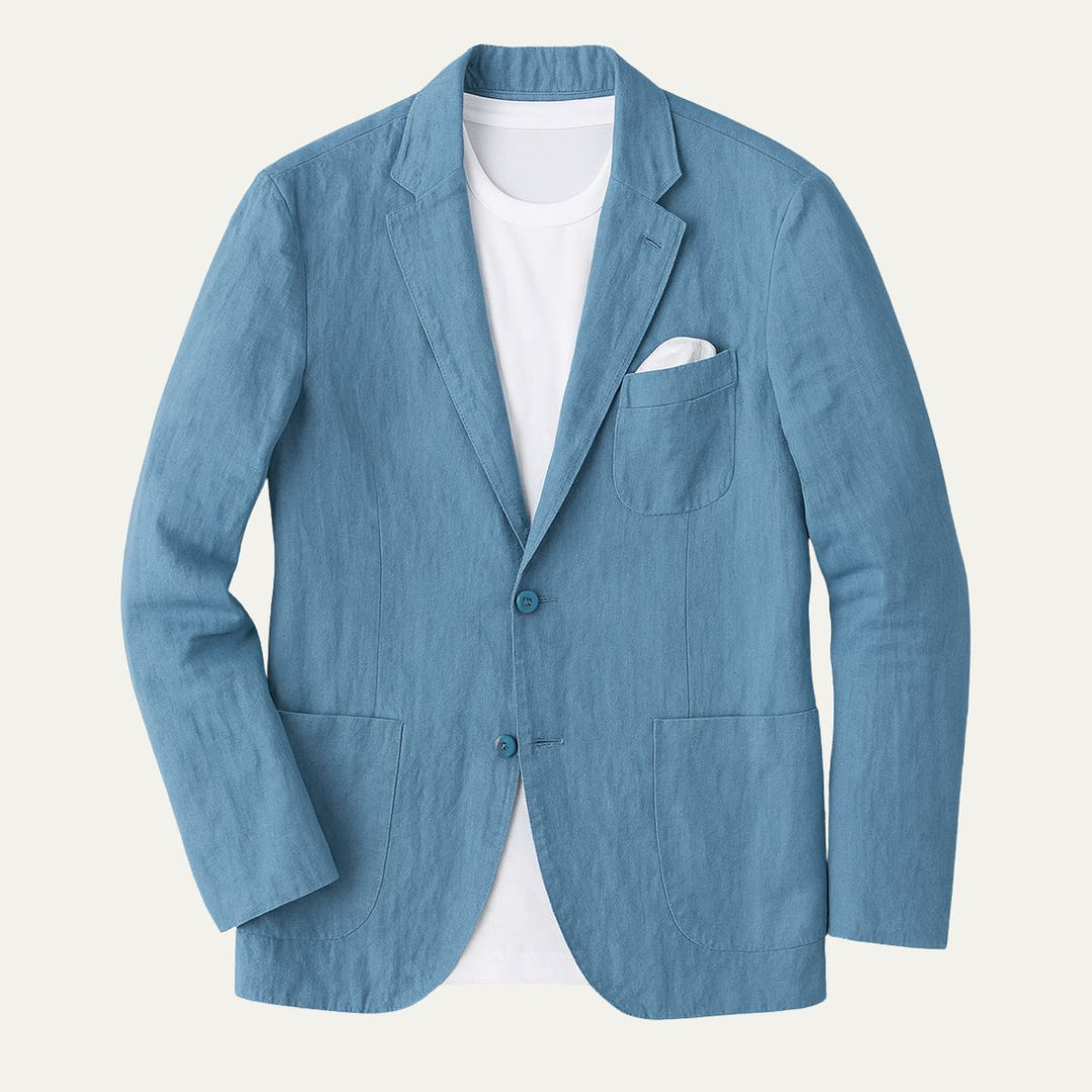 Mens Linen Blazer Formal Fit Summer Wedding Guest