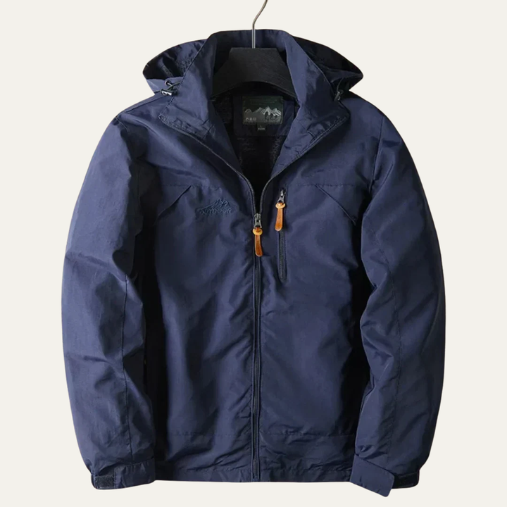 Mens Hiking Jacket Full Zip Functional Design