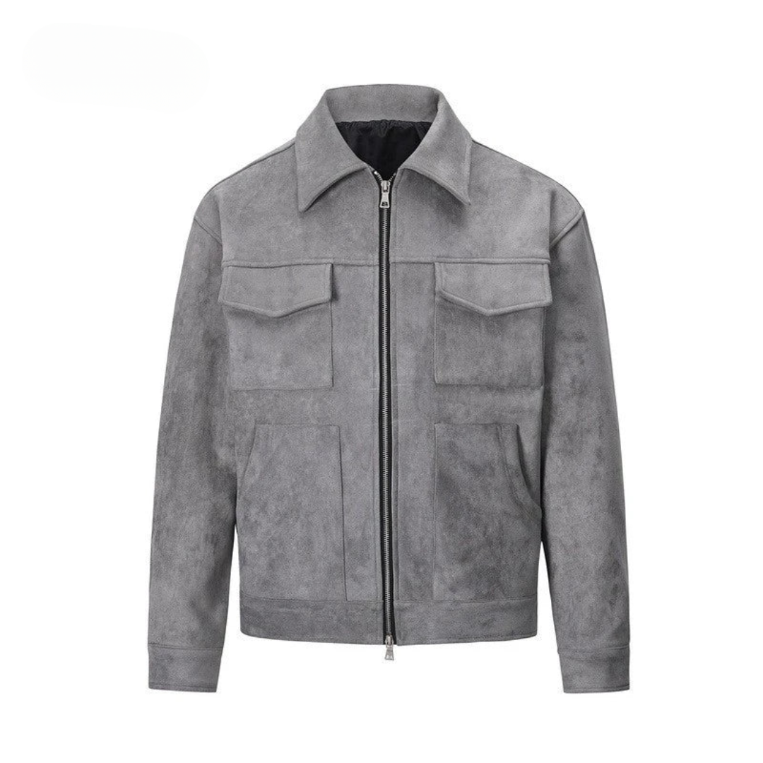 Mens Suede Jacket Stylish Comfortable Fit