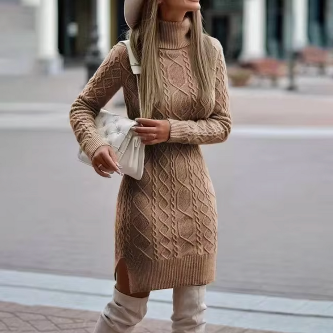 Womens Knit Dress Long Sleeve Winter Ready