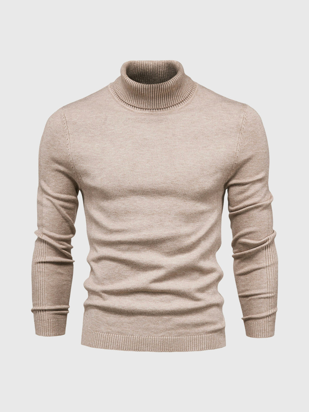 Mens Turtleneck Sweater Machine Washable Knit