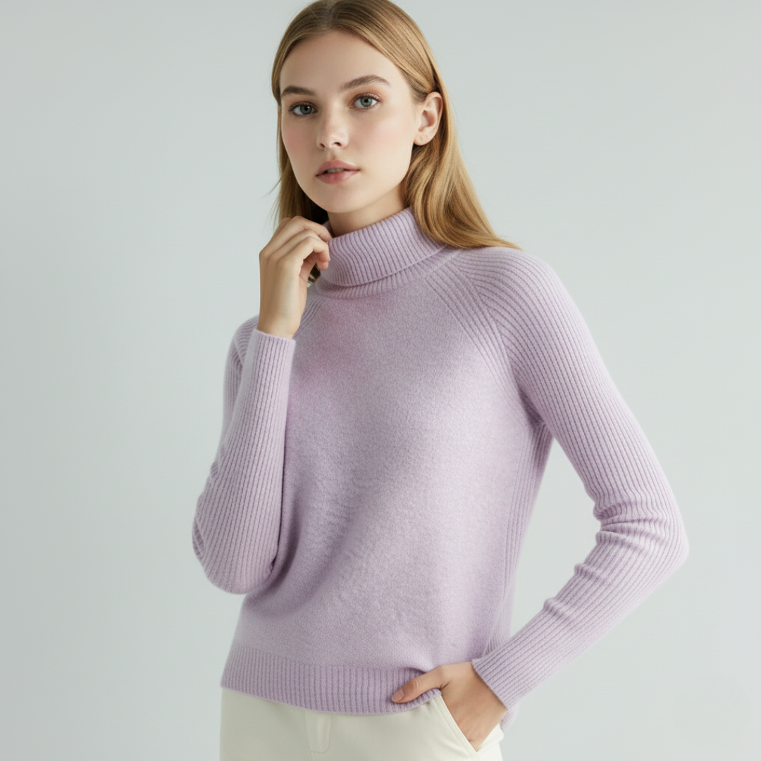 Womens Wool Knit Sweater Soft Warm Fit
