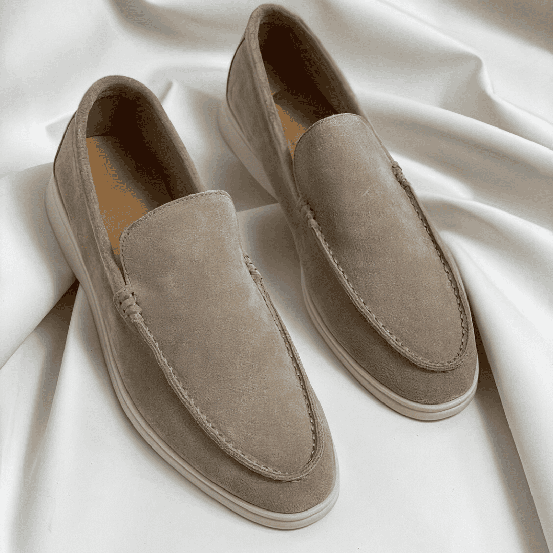 Mens Slip-On Shoes Genuine Leather Comfortable Fit