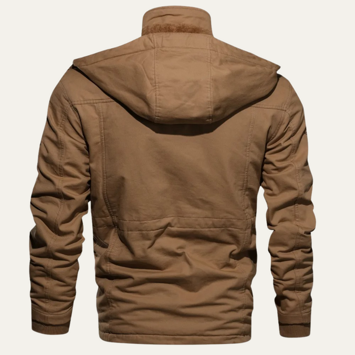 Mens Insulated Field Jacket Multi Pocket Design