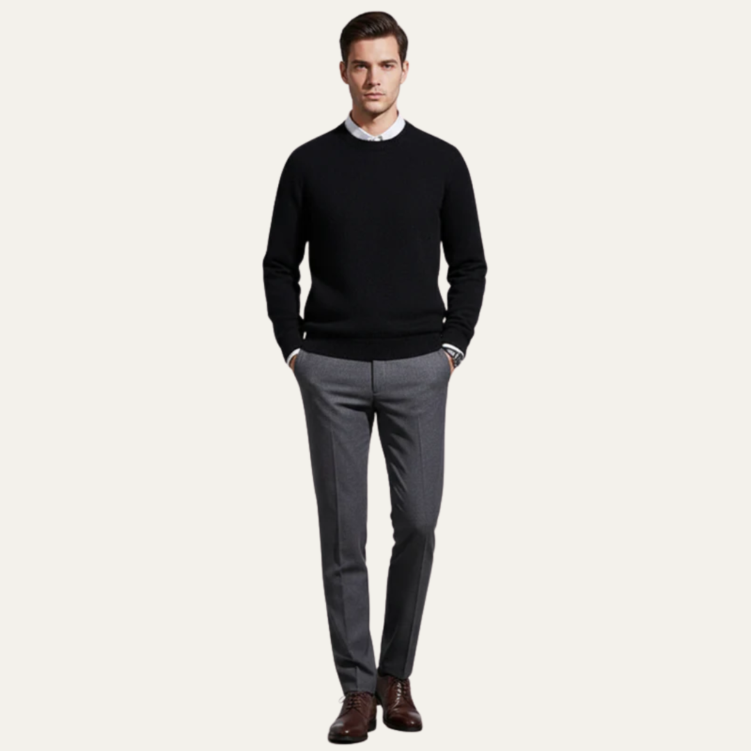 Mens Waffle Knit Top Short Sleeve Crew Neck - BritishMode