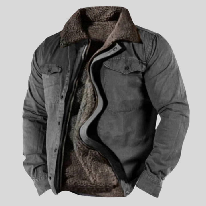 Mens Workwear Jacket with Sherpa Collar