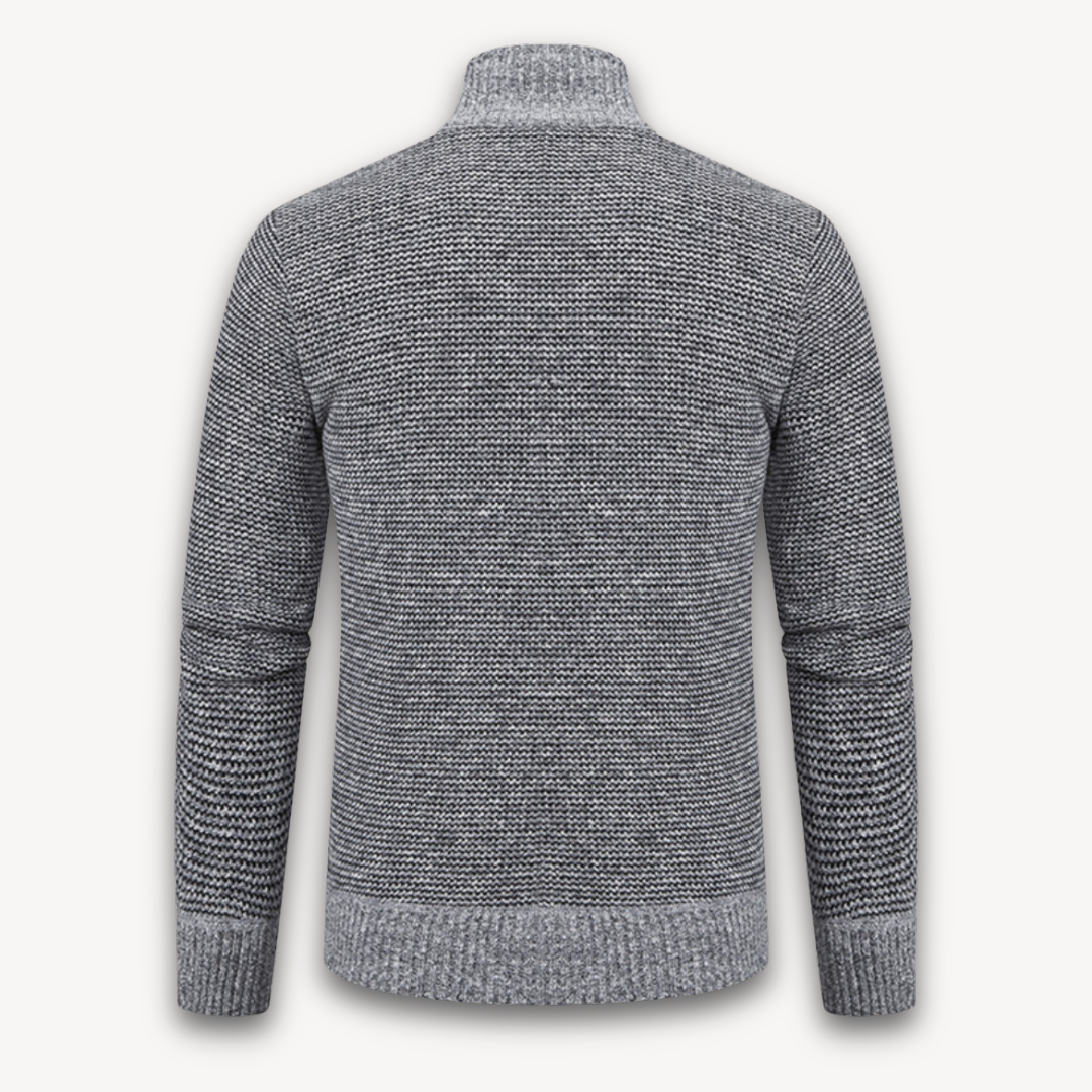 Mens Quilted Jacket Knitted Sleeves Casual Warm Fit