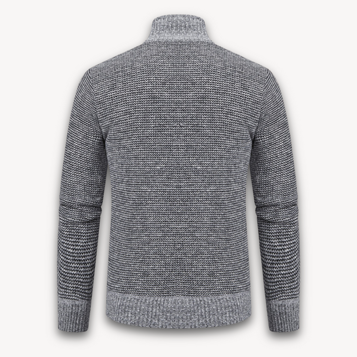 Mens Quilted Jacket Knitted Sleeves Casual Warm Fit