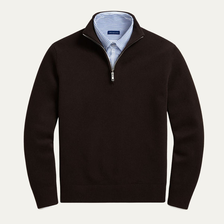 Mens Quarter Zip Jumper Modern Fit