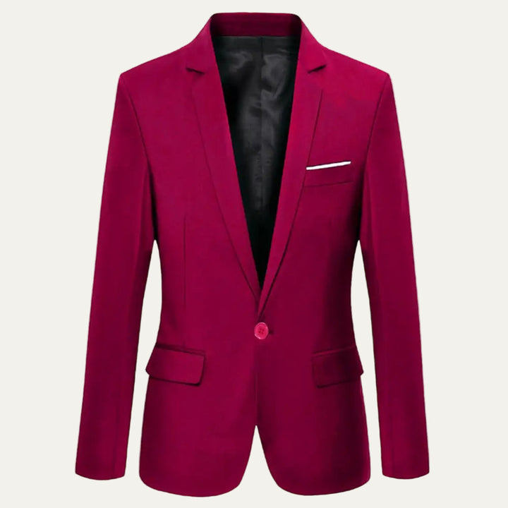 Mens Slim Fit Blazer Coat with Lapel Collar