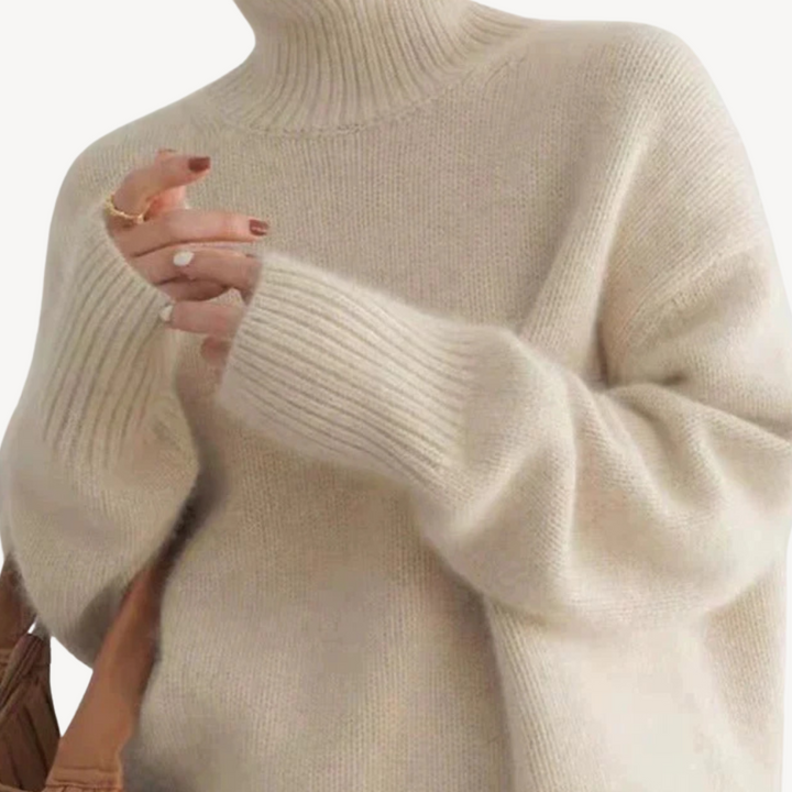 Womens Ribbed Knit Sweater Crewneck Soft Fit - BritishMode