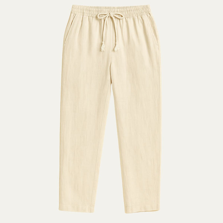 Mens Linen Pants Relaxed Fit - BritishMode