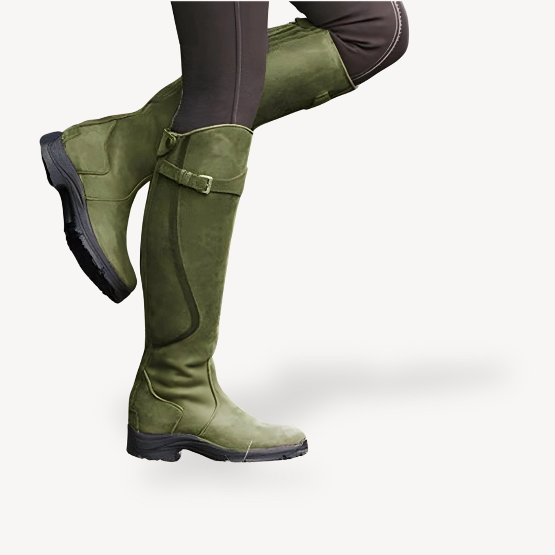 Womens Orthopedic Riding Boots PU Leather