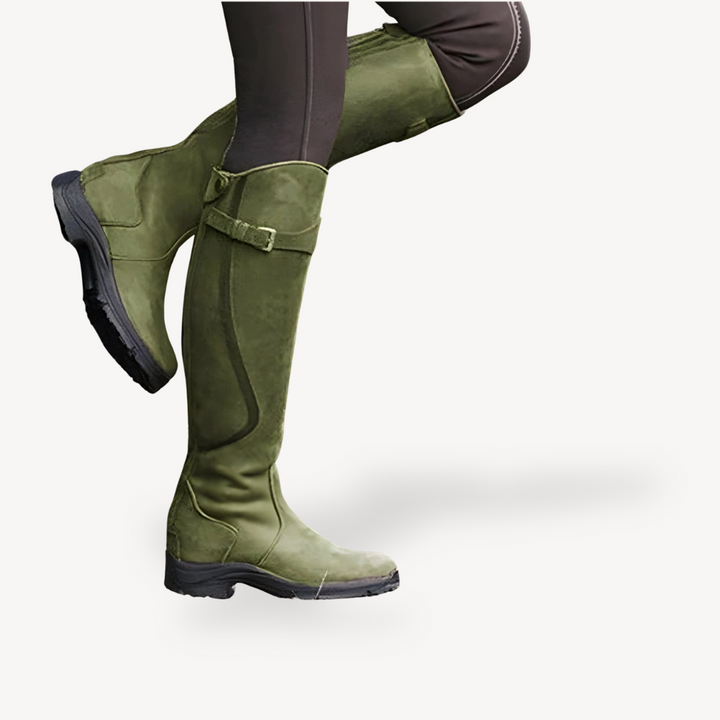 Womens Orthopedic Riding Boots PU Leather