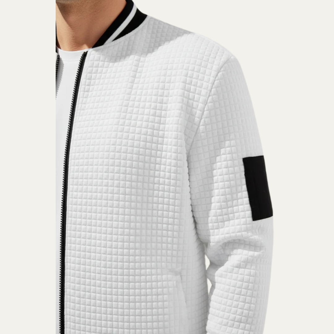 Mens Casual Sweater Quarter Zip Pullover