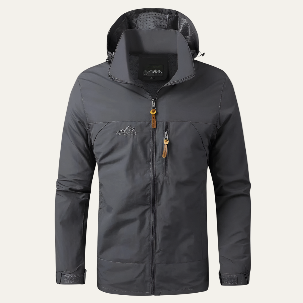 Mens Windbreaker Waterproof Hooded Tactical Fit