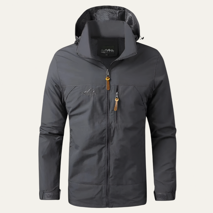 Mens Windbreaker Waterproof Hooded Tactical Fit