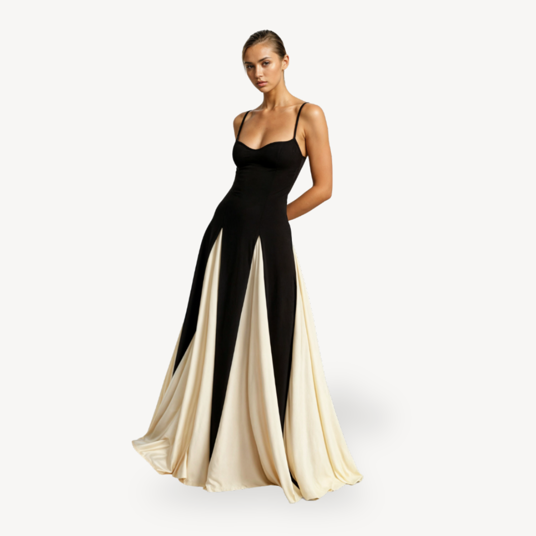 Womens Evening Maxi Dress Satin Fabric