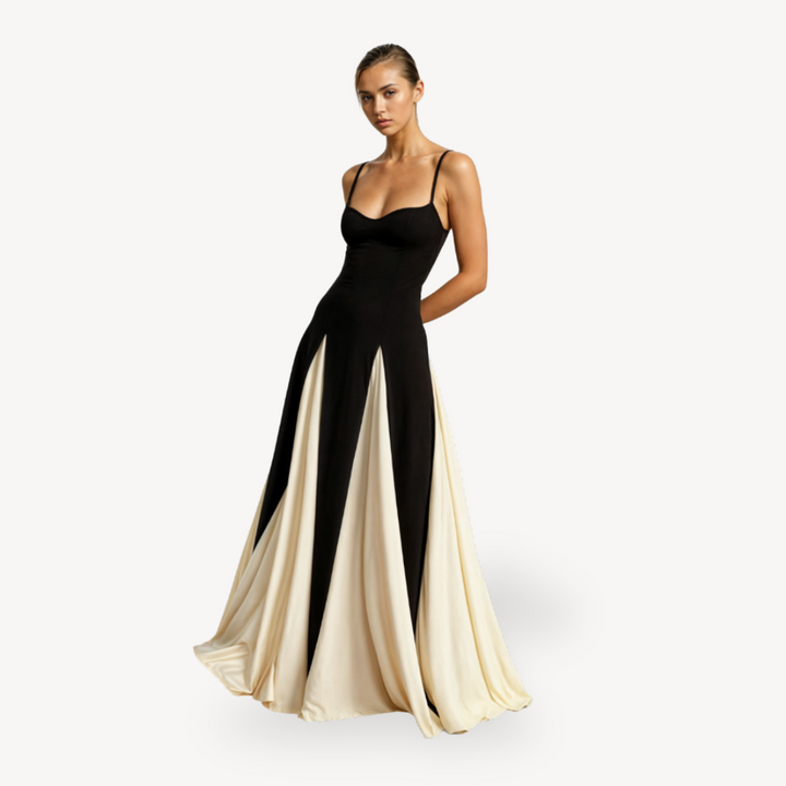 Womens Evening Maxi Dress Satin Fabric