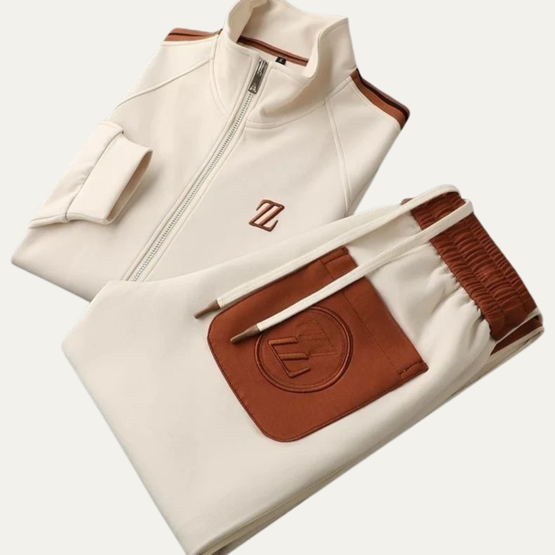 Mens Tracksuit Set Polyester Comfortable Fit - BritishMode
